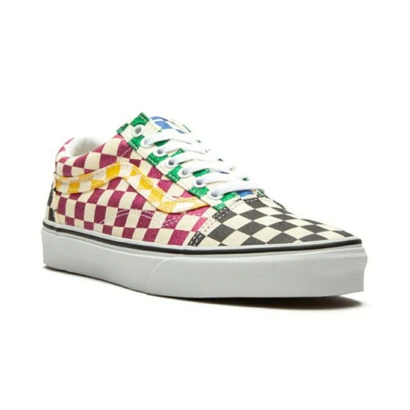 Stylish Old Skool Colorful Checkerboard VANS - Picture 2 of 7